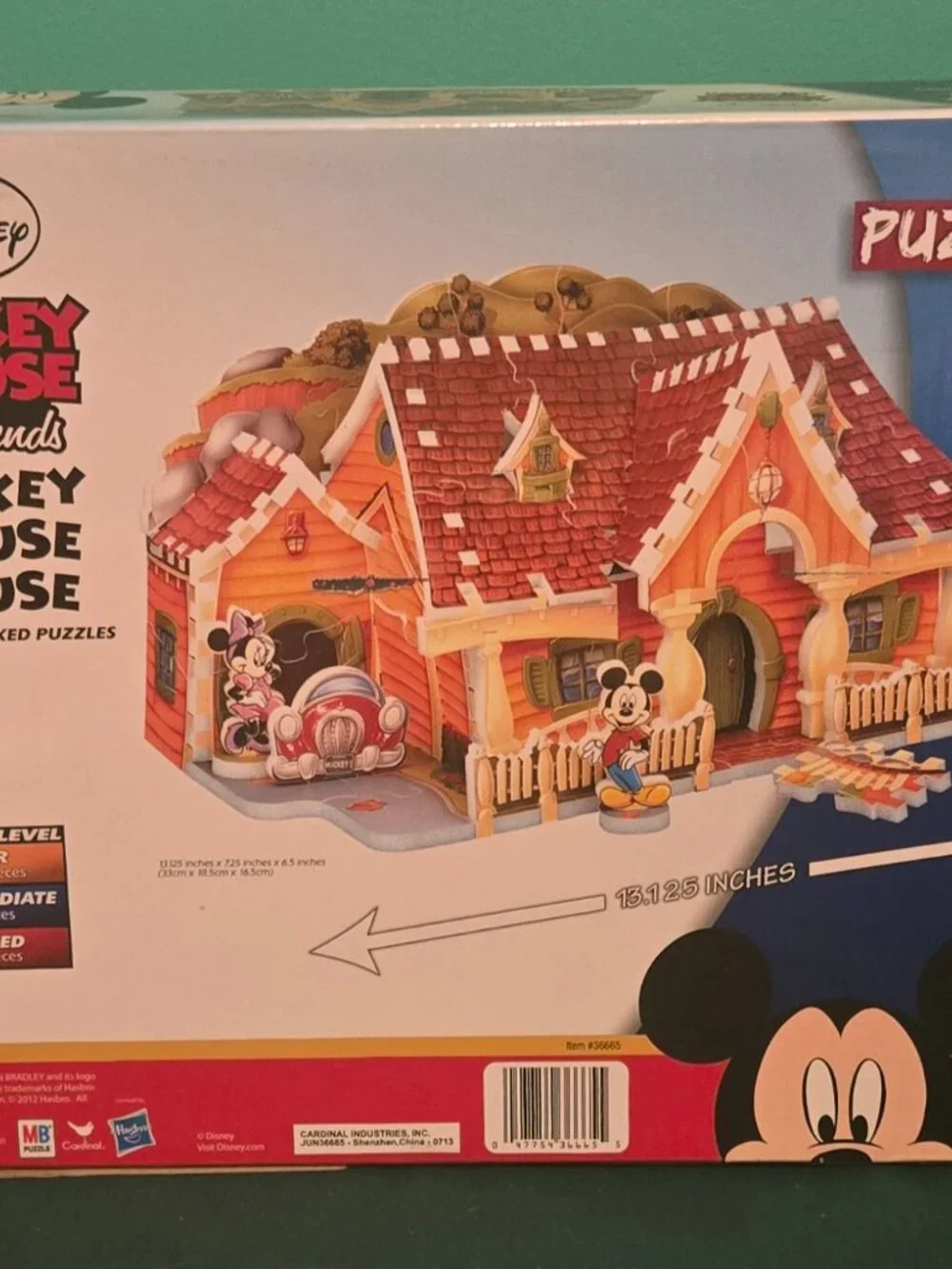 Mickey Mouse House 3D Puzzle  70-Piece Beginner Disney  Foamed Back Puzzle